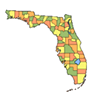 Florida Map PSD